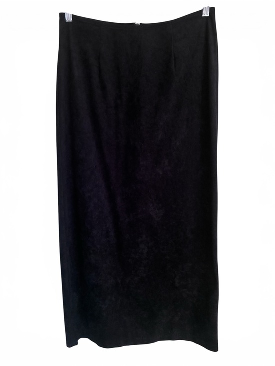 Possessed Dresses & Skirts - Vintage 90s Y2K Mall Goth Grunge Black Velour Style Minimalist Maxi Skirt Sz 11